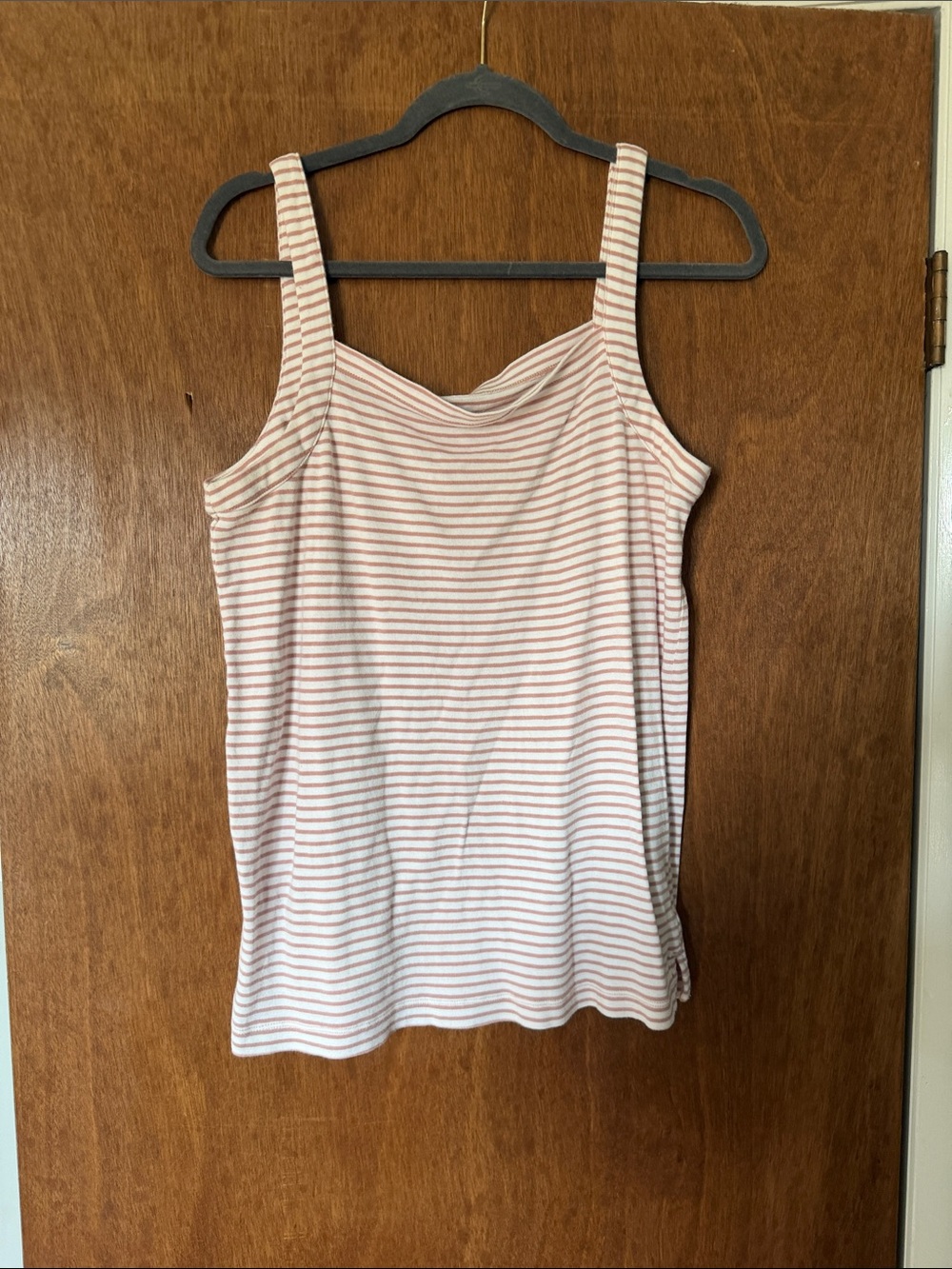 LOFT Striped Pink & White Women's Tank Top